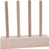 Abaque de tri bois - Socle 4 tiges taille identique sans jetons