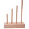 Abaque de tri bois - Socle 4 tiges taille progressive sans jetons