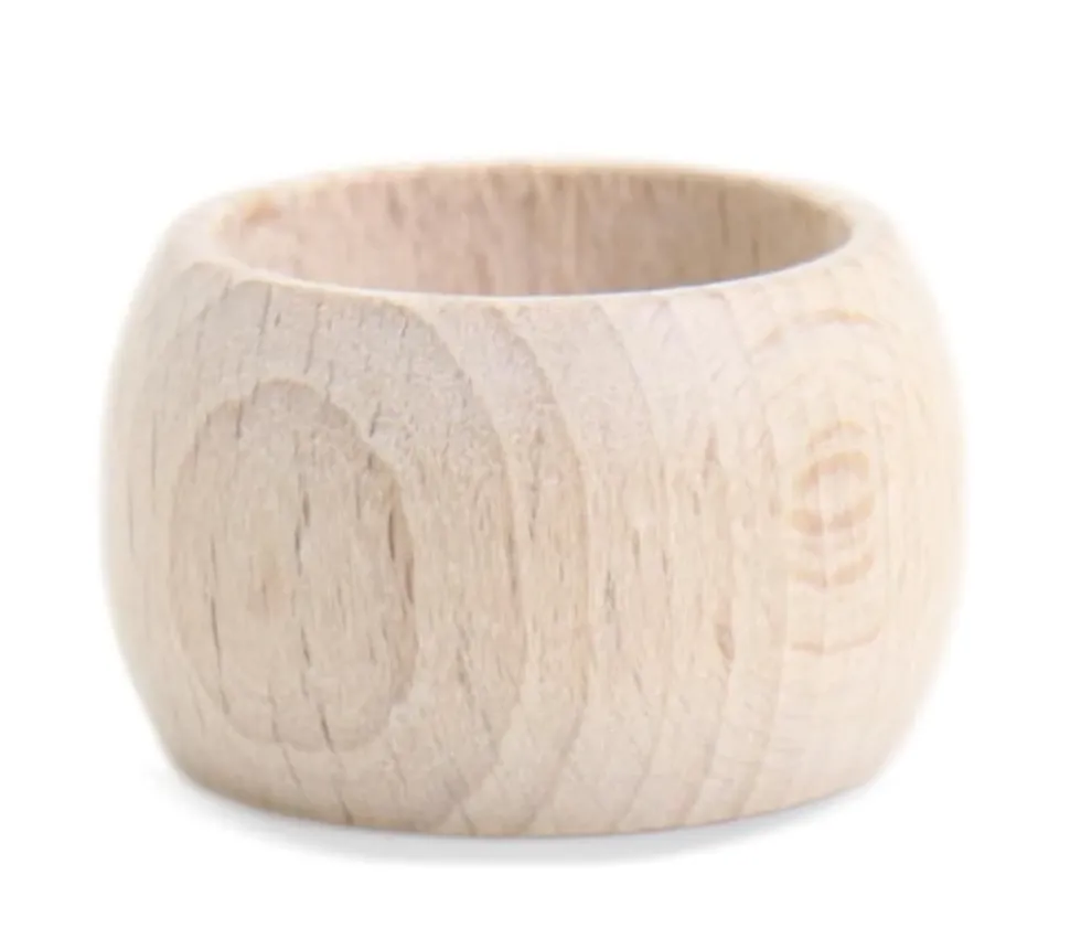 Anneau bois naturel brut 4 cm