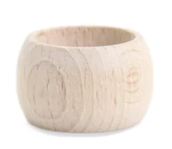 Anneau en bois naturel à personnaliser - Ø 35 mm - 20 mm de haut