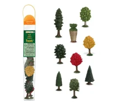 10 arbres figurines jouet d'environ 5 cm