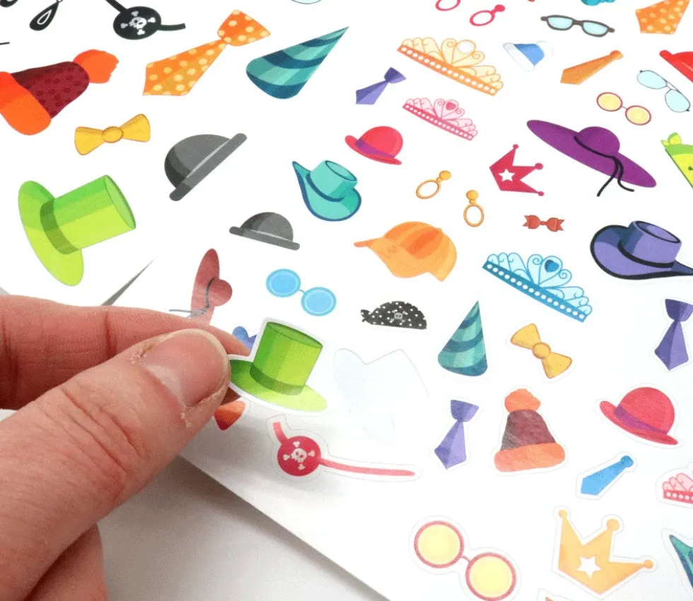 120 autocollants stickers accessoires vestimentaires