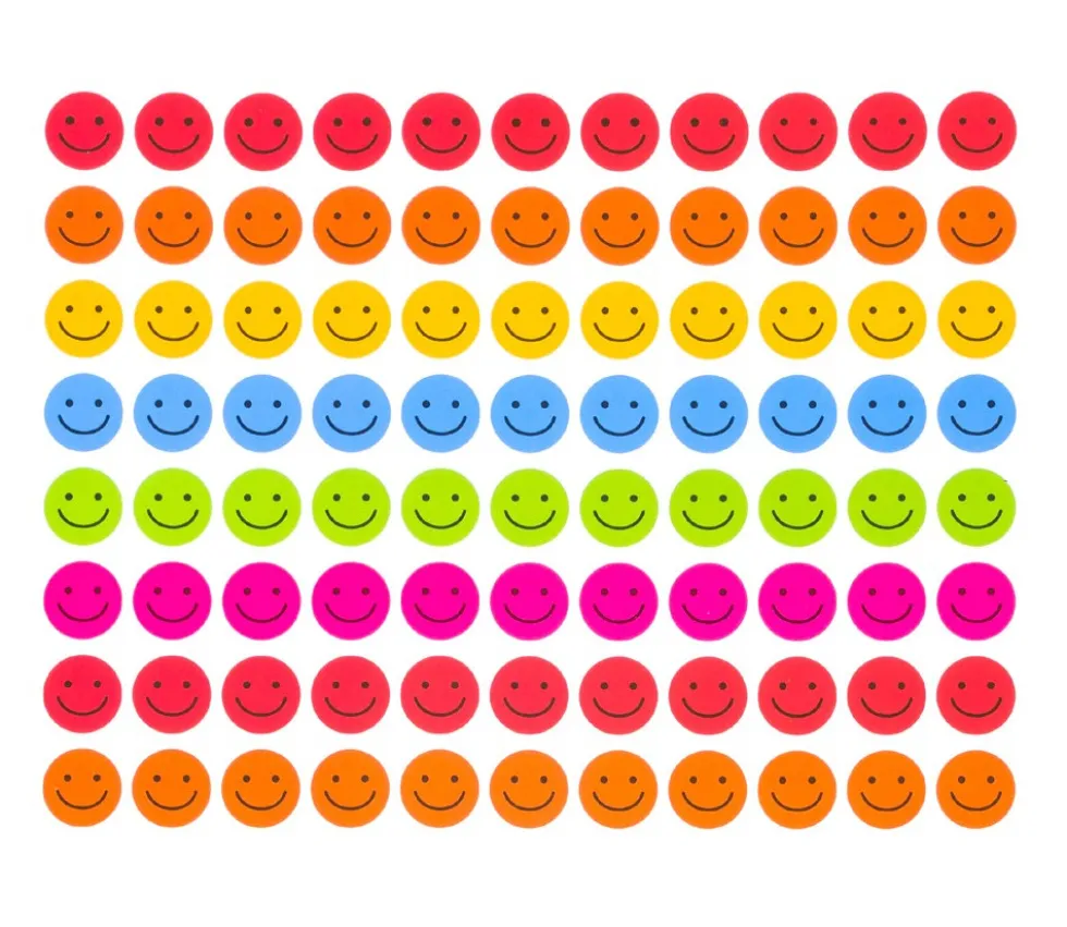 660 autocollants stickers Smileys souriants