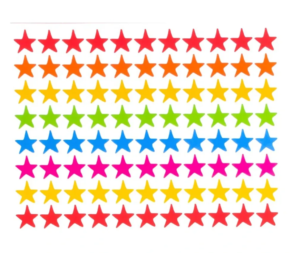 660 autocollants stickers étoiles