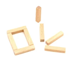Baguette allumette 5x5x25 mm pion buchette route en bois pour jeu unité