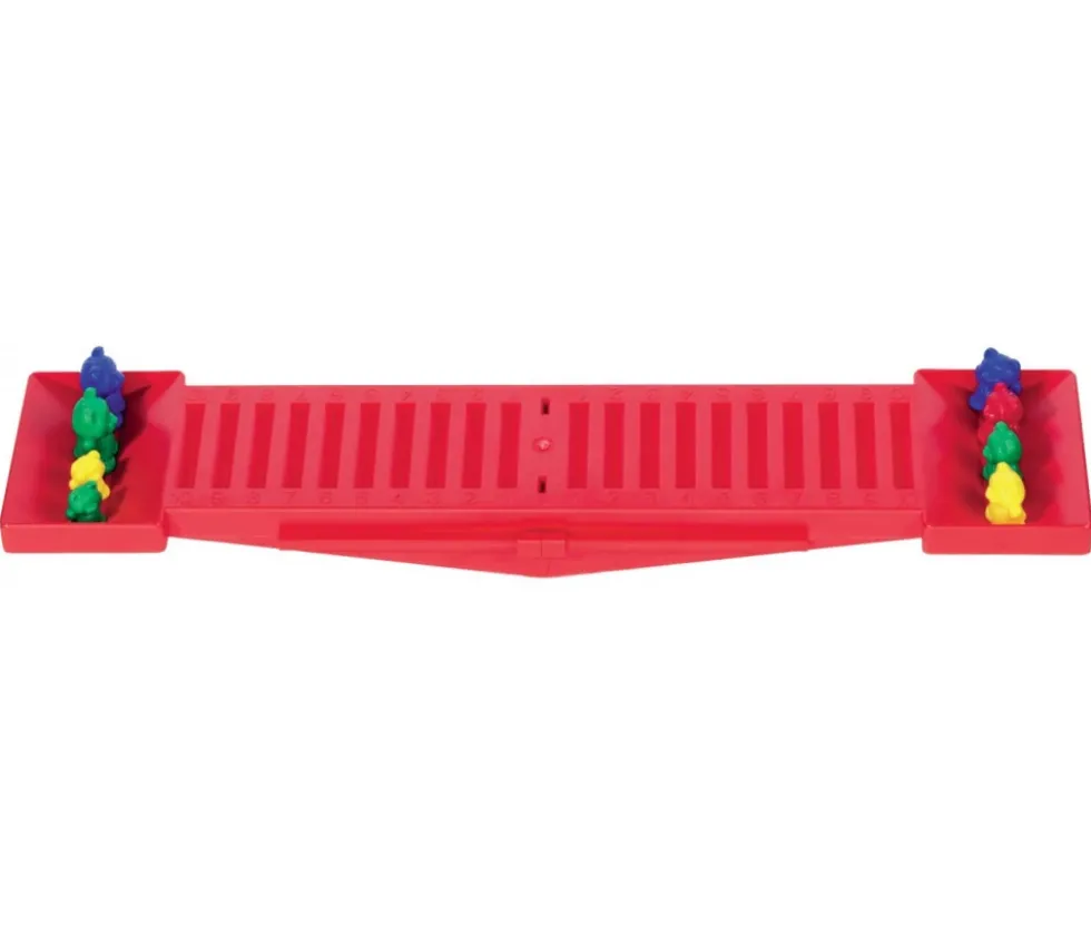 Balance éducative simple 56 x 12 x 6 cm avec 10 cubes