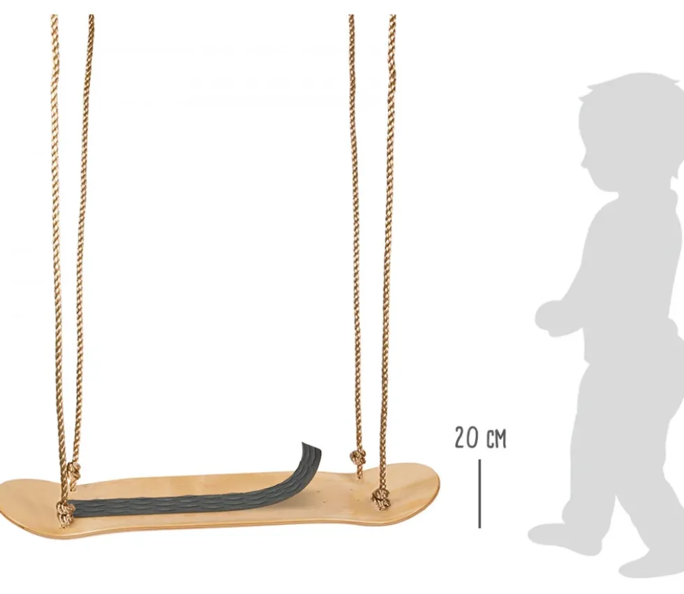 Balançoire skateboard en bois