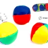 3 Balles de jonglage 6 cm colorées