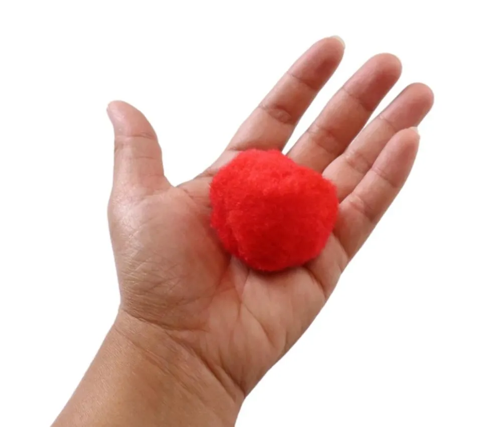 24 balles pompons geants 4.5 cm - éponges jeu / déco / bombes à eau
