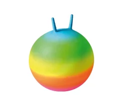 Ballon sauteur 50 cm avec poignets arc-en-ciel