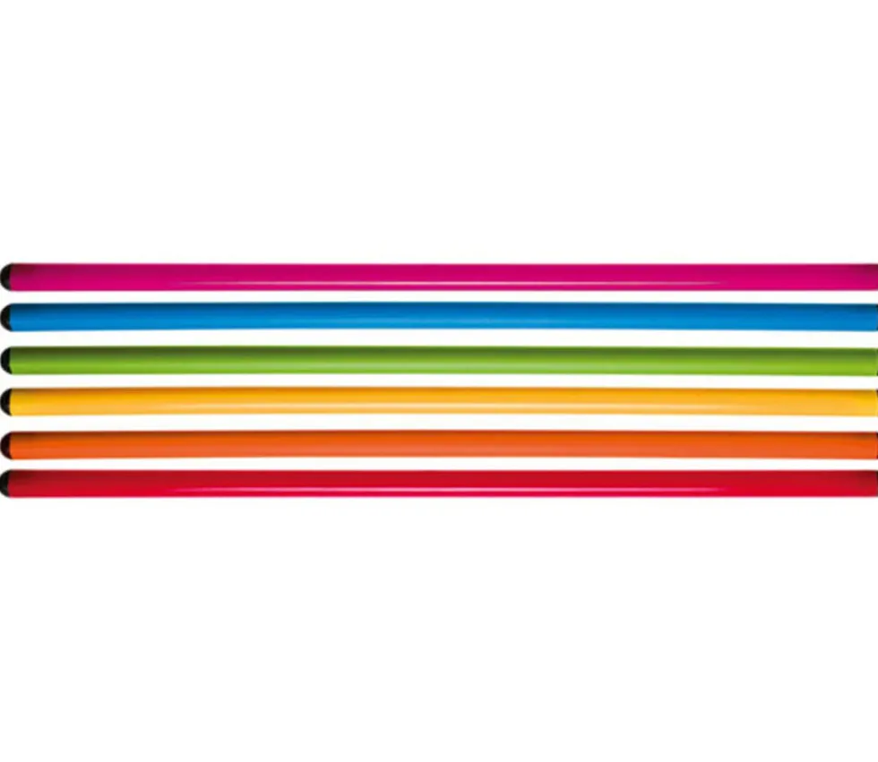 6 barres jalons de 70 cm pour activités sportives