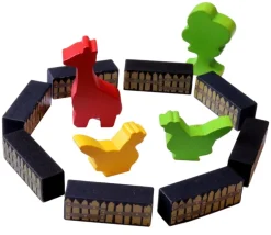 Barrière rectangle en bois 33x12x10 mm pour jeu