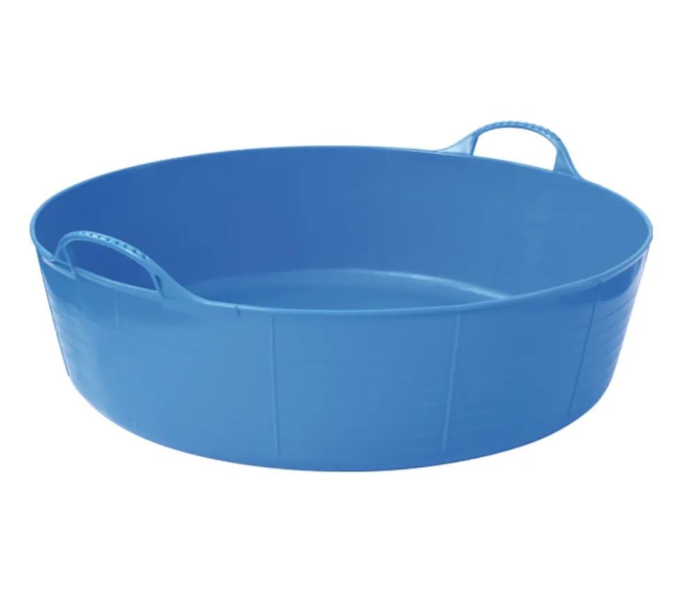Bassine ronde en plastique bleu 35 L