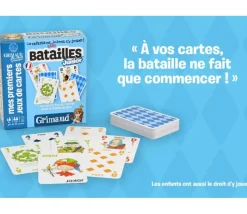 Bataille Junior Jeu 54 cartes GRIMAUD enfant
