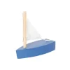 Bateau en BOIS bleu 62x25x65 mm