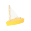 Bateau en BOIS jaune 62x25x65 mm