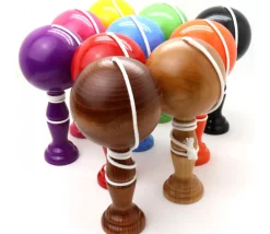 Bilboquet bois 19 cm - jeu traditionnel grand modèle