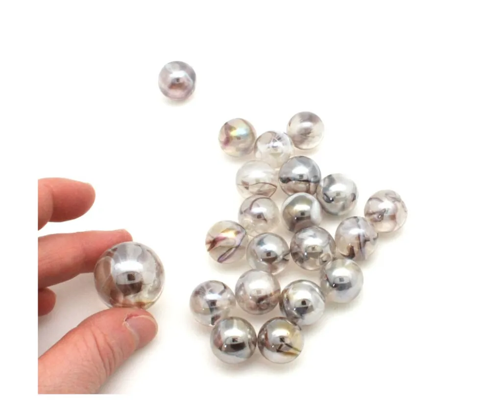 20 Billes blanc nacré PUMA pour jeu 16 mm + 1 calot