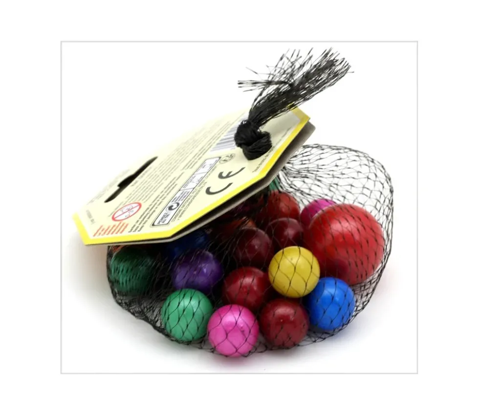 20 Billes Candy couleurs opaques + 1 calot pour jeu