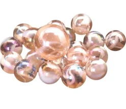 20 Billes flamant rose 16 mm + 1 calot 25 mm -