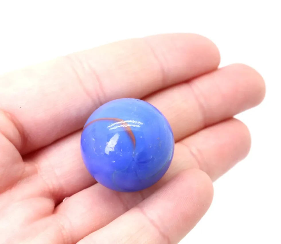 20 Billes néon bleu 16 mm + 1 calot 25 mm -