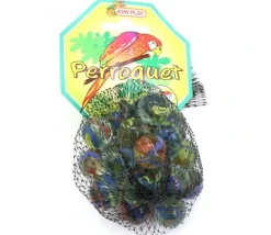 20 Billes Perroquet multi-couleurs + 1 calot pour jeu