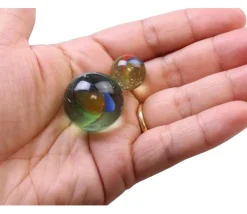 20 Billes verre oeil de chat pour jeu 16 mm + 1 calot