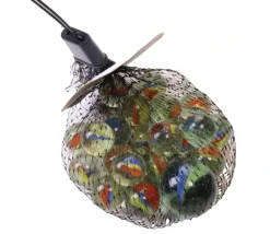 20 Billes verre oeil de chat pour jeu 16 mm + 1 calot