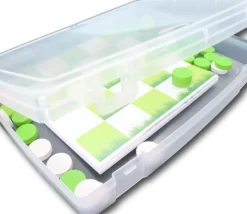 Boite A4 plastique vide de 325 x 255 x H 52 mm