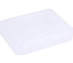 Boite clips mini transparente 91x66x21 mm vide