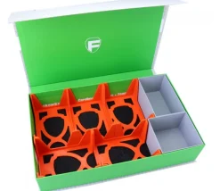 Boite à compartiments pour cartes de jeux vide 29 x 18 x H 6 cm