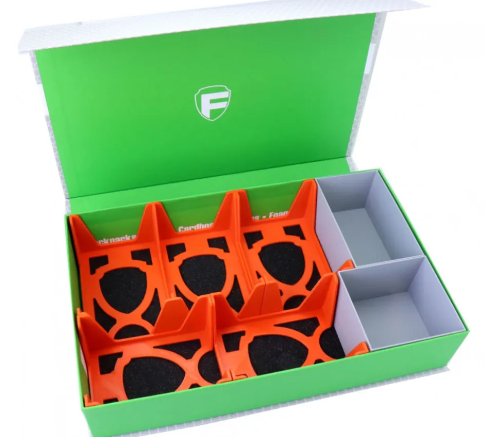 Boite à compartiments pour cartes de jeux vide 29 x 18 x H 6 cm
