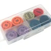 Boite 4 compartiments 130x76x18 mm plastique transparente vide