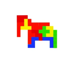Boite de 60 pentaminos en 5 couleurs