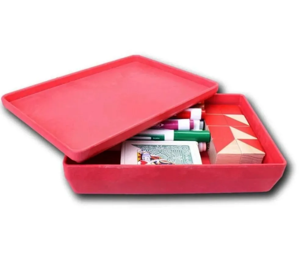 Boite de rangement en bois recyclé - 25 x 18 x 6 cm