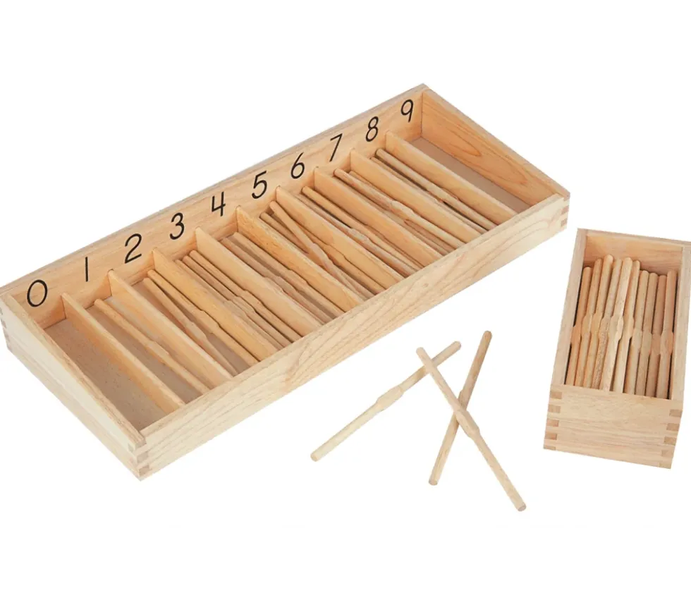 Boite des fuseaux Montessori