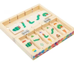 Boite jeu tri des images - chenille qui fait des trous