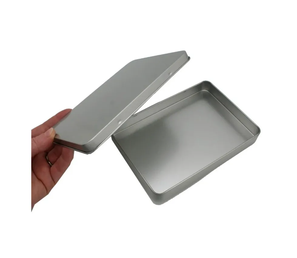 Boite métal A6 pour 2 jeux cartes à jouer et accessoires 162 x 112 x 20 mm
