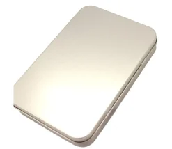 Boite métal A6 pour 2 jeux cartes à jouer et accessoires 162 x 112 x 20 mm
