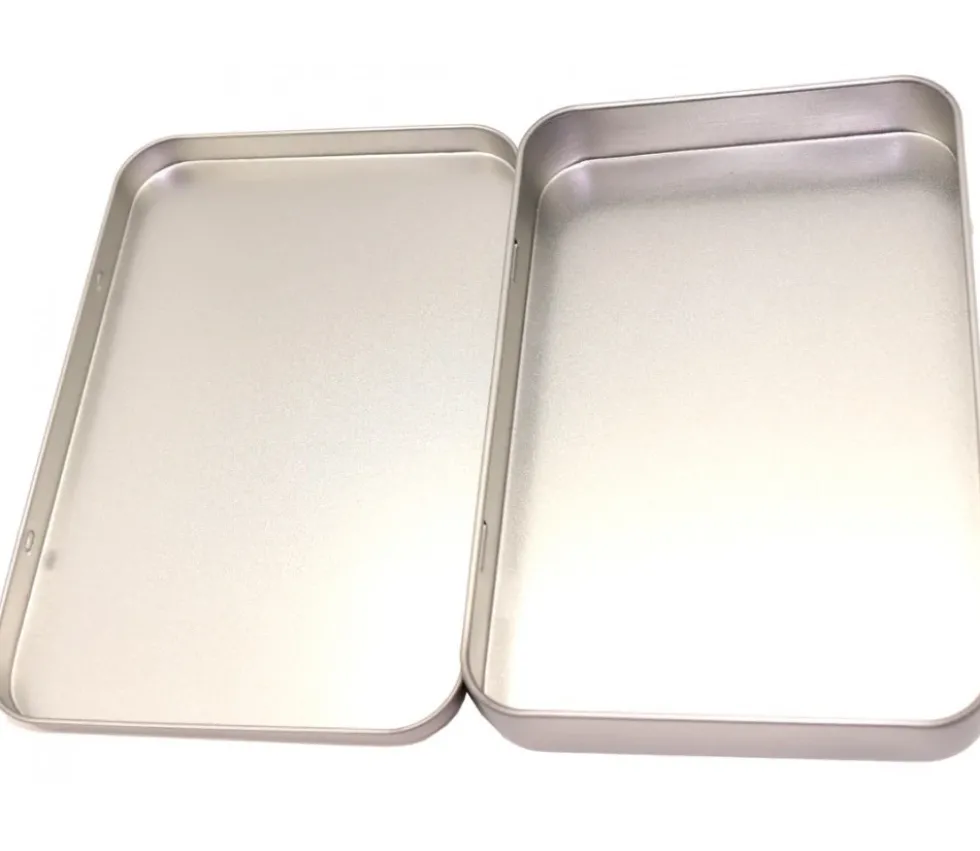 Boite métal A6 pour 2 jeux cartes à jouer et accessoires 162 x 112 x 20 mm