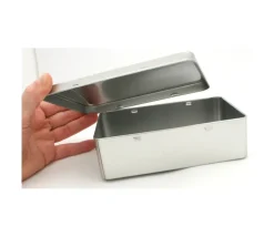 Boite métal A6 pour 2 jeux cartes à jouer et accessoires 142 x 103 x 45 mm