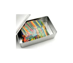 Boite métal A6 pour 2 jeux cartes à jouer et accessoires 142 x 103 x 45 mm