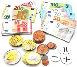 boite100 pièces et billets euros magnétiques