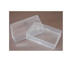 Boite plastique BRIDGE pour 54 cartes à jouer transparentes vide