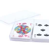 Boite plastique double cristal pour 2 jeux 54 cartes à jouer vide