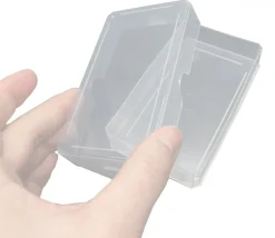 Boite plastique 10.3 x 5.8 x 1.8 cm transparente vide pour cartes à jouer