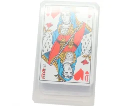 Boite plastique 10.3 x 5.8 x 1.8 cm transparente vide pour cartes à jouer