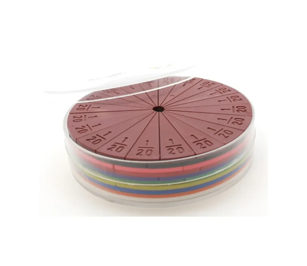 Boite 71 portions pour fractions - 10 ronds de 10 cm
