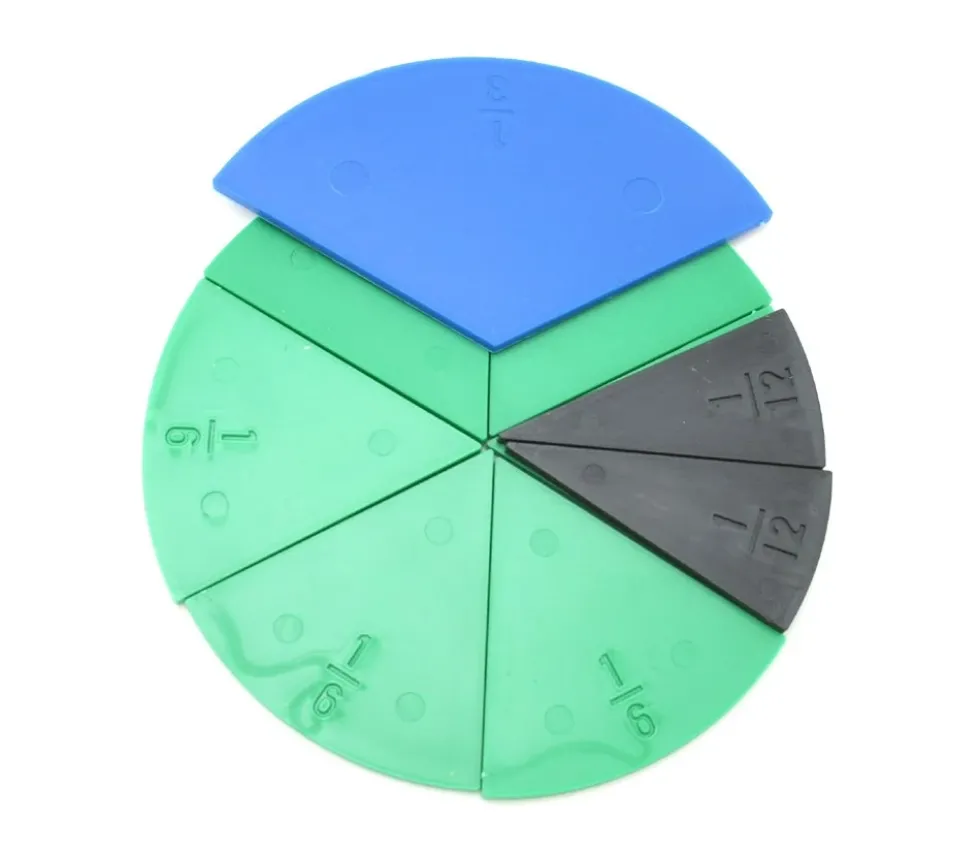Boite 71 portions pour fractions - 10 ronds de 10 cm