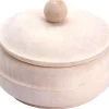 Boite ronde en bois avec couvercle 12 cm - bonbonnière